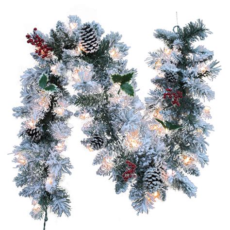 artificial garland outdoor|outdoor lighted garland clearance.